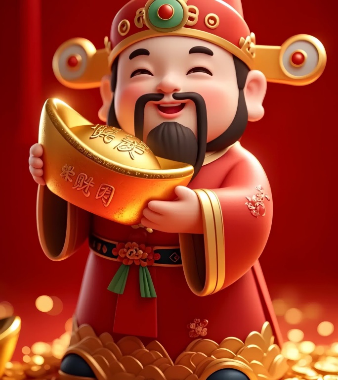 财神爷喜庆过新年