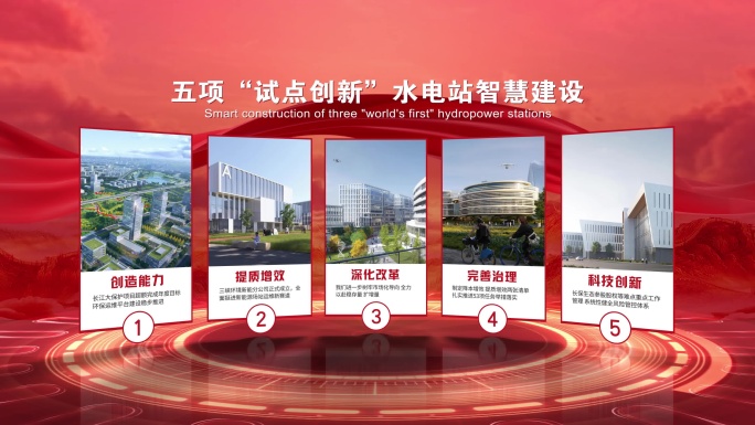 4K简洁红色分类 图文展示