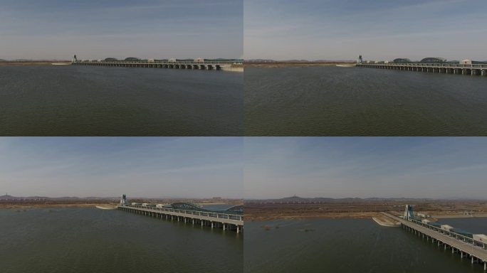 沂河大桥水闸桥梁景观大坝