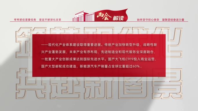 文字报告政策展示