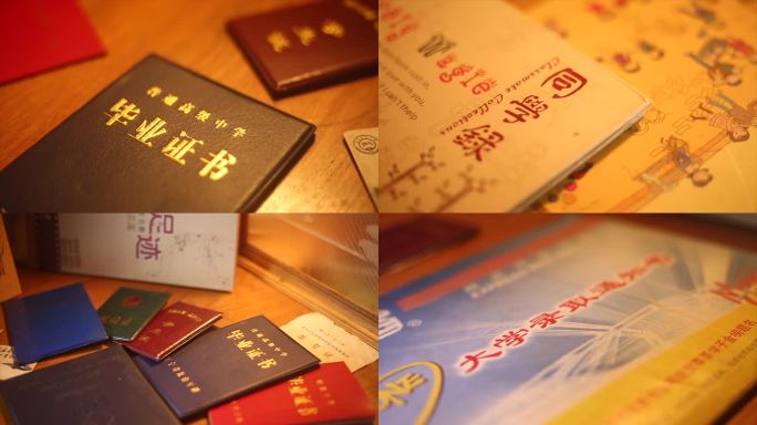 毕业季青春的证书