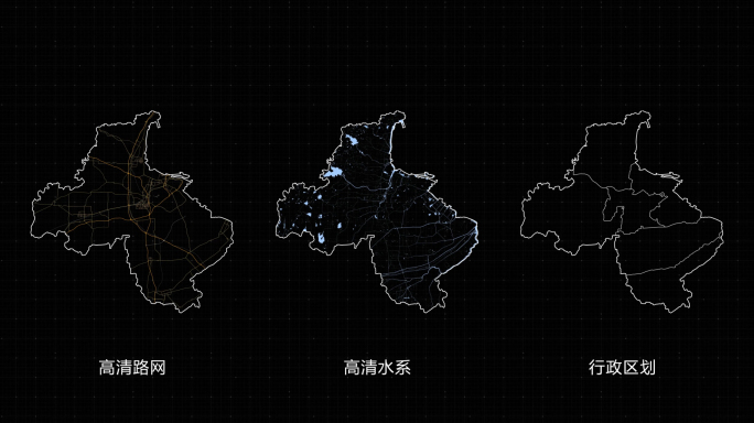 连云港市地图交通路线连云港地图AE模板