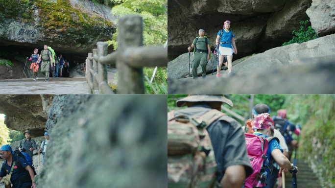 4K 登山徒步探险之旅 背包客户外活动