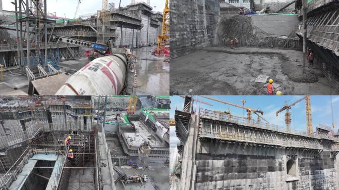 混凝土 船闸建设