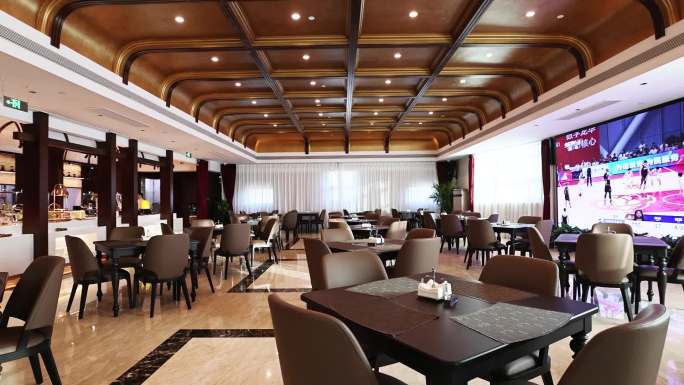 酒店餐厅 自助餐环境 餐厅美食与宴会场景