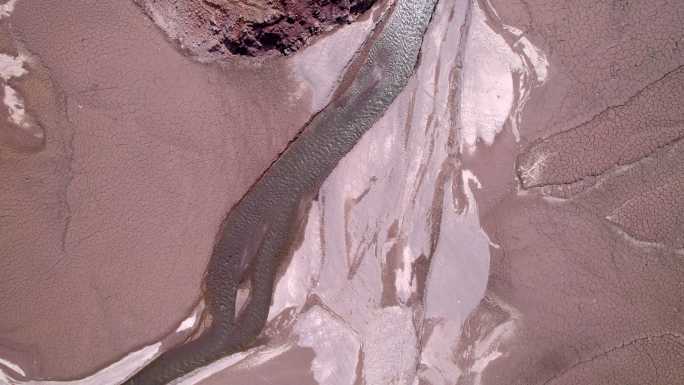 河流冲刷地貌航拍