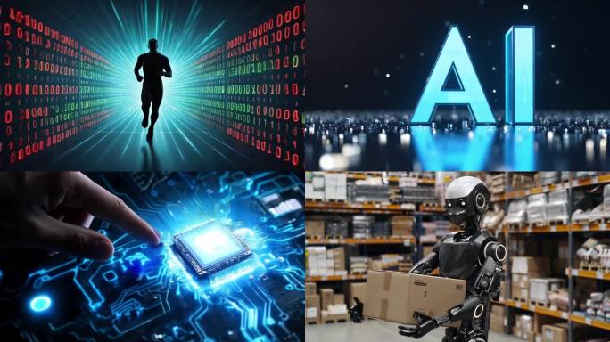 中国科技发展人工智能未来科技创新ai素材