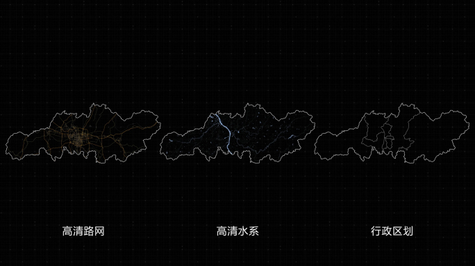 长沙市地图交通路线长沙地图AE模板
