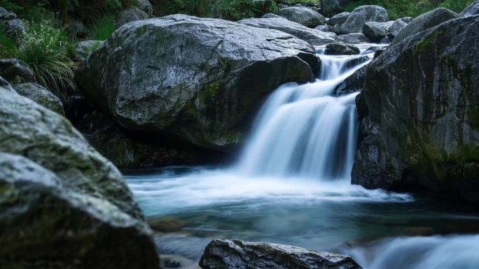 小溪流水溪流水流大自然风景风光ai素材原