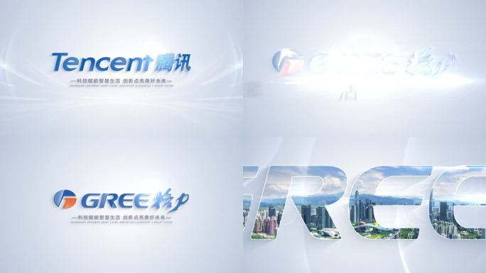 简洁logo演绎无插件AE模板