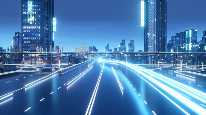 科技大数城市据智能驾驶片头