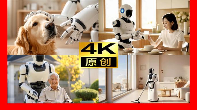 家庭机器人家用机器人具身智能人工智能人形