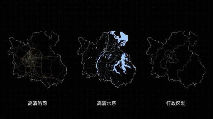南昌市地图交通路线南昌地图AE模板