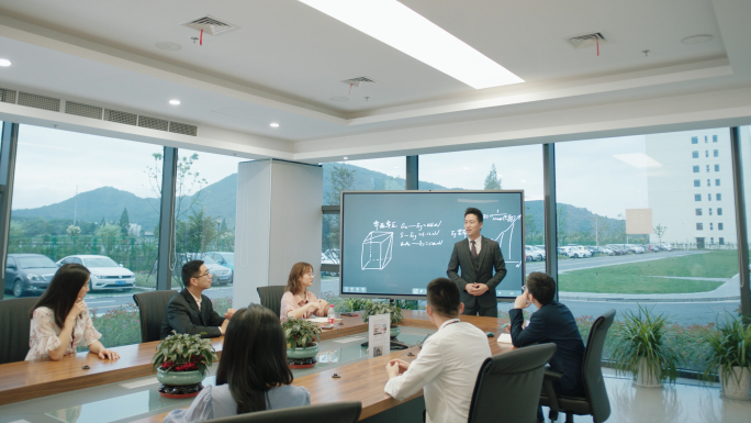 4K 商务会议团队协作 职场精英办公场景