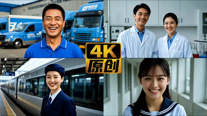各职业幸福笑脸农民笑脸百姓笑脸合集