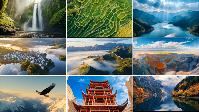 【合集】航拍地球中国自然生态大好河山美景