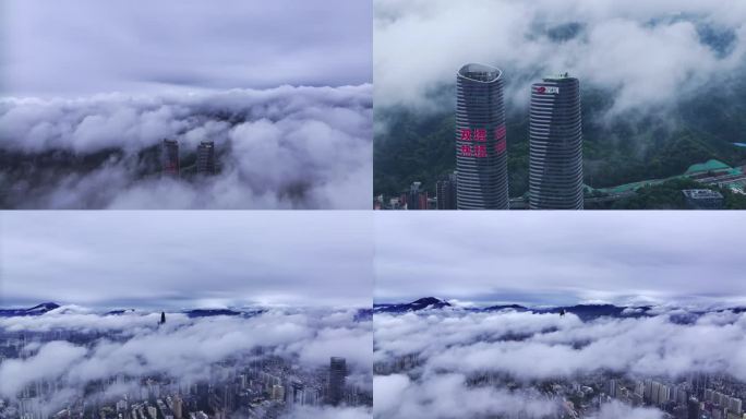 深圳城市云海航拍延时摄影合集