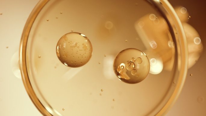 化妆品细胞分裂穿梭排列渗透精华精华球分子