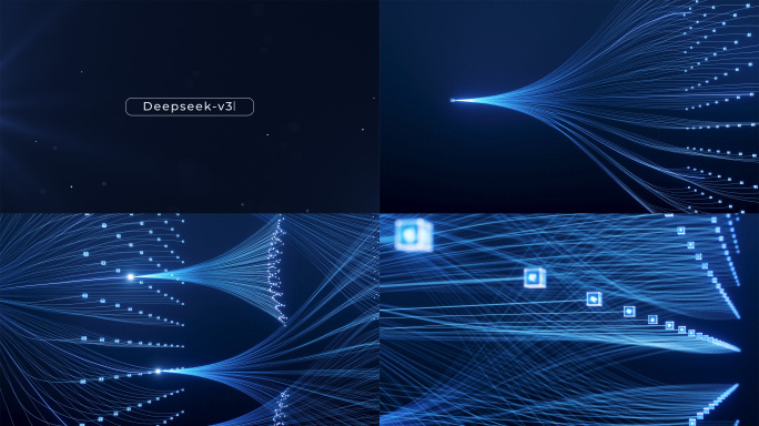 【无插件】科技感线条汇聚_AE+C4D
