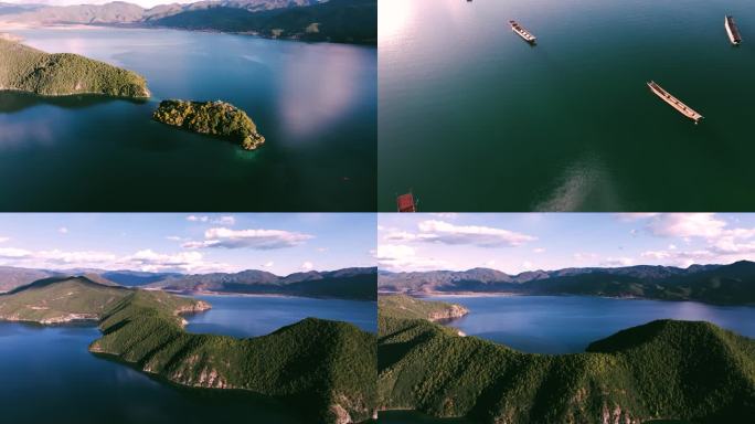 四段泸沽湖航拍视频