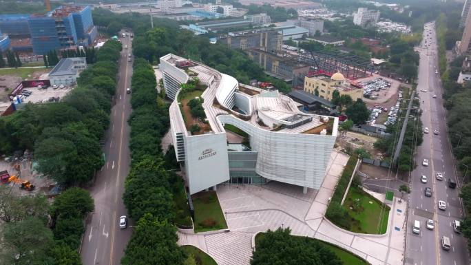 4k重庆中国三峡博物馆 航拍