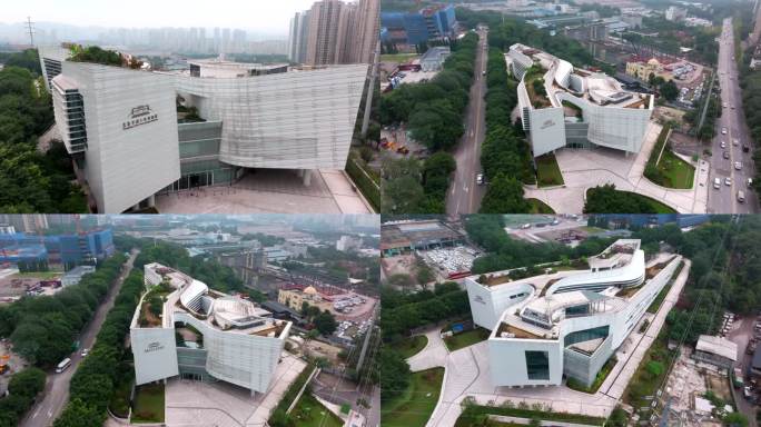4k重庆中国三峡博物馆 航拍