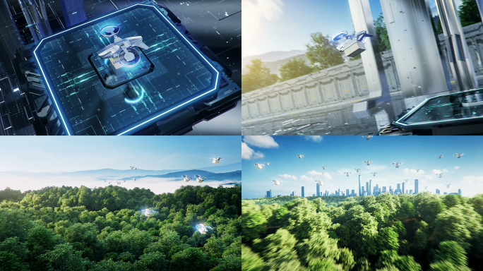原创低空经济智慧物流无人机送货