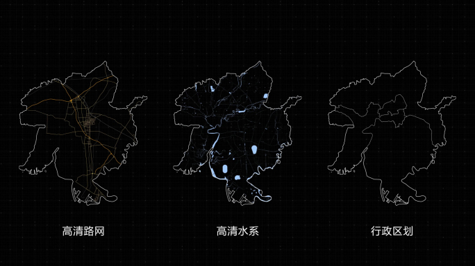 盘锦市地图交通路线盘锦地图AE模板