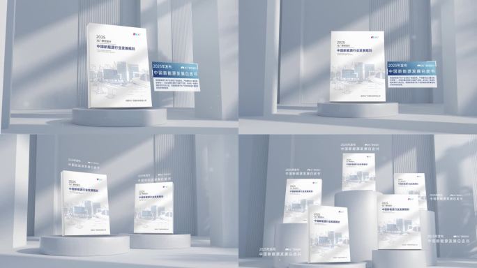 三维白皮书书本书籍展示