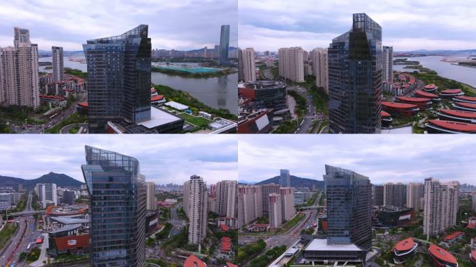 sheraton喜来登酒店建筑俯瞰全景