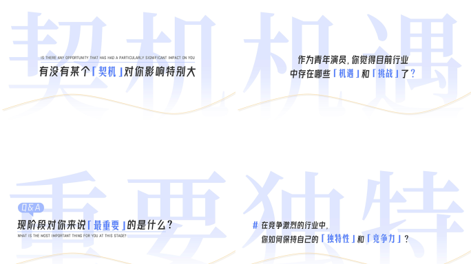 【五款】提问环节设计问题页面封面设计