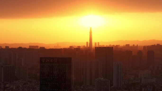 成都地标 地标日出合集 航拍
