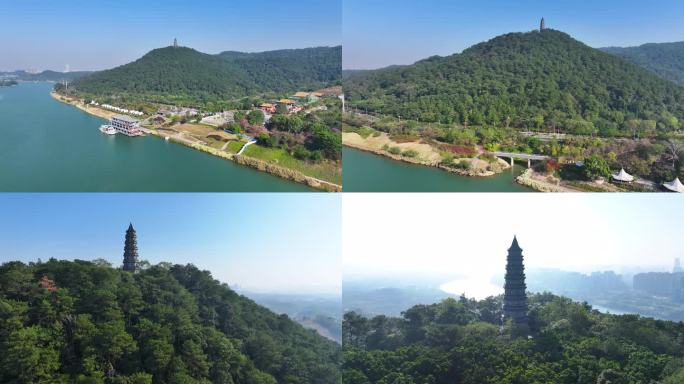 广西壮族自治区南宁市龙象塔航拍