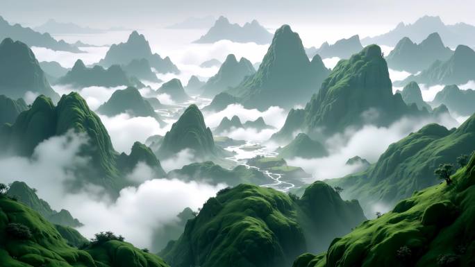 壮丽山河云海日出