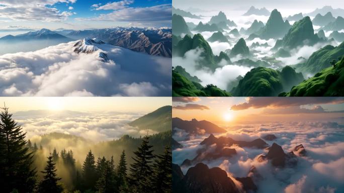 壮丽山河云海日出