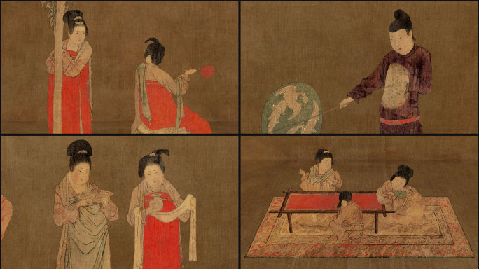 挥扇仕女图-4K视频