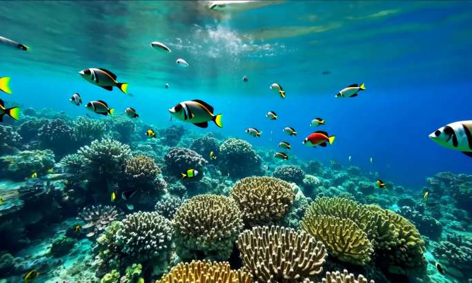 绚丽多彩的珊瑚海世界