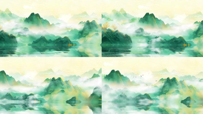 国风意境水墨山水
