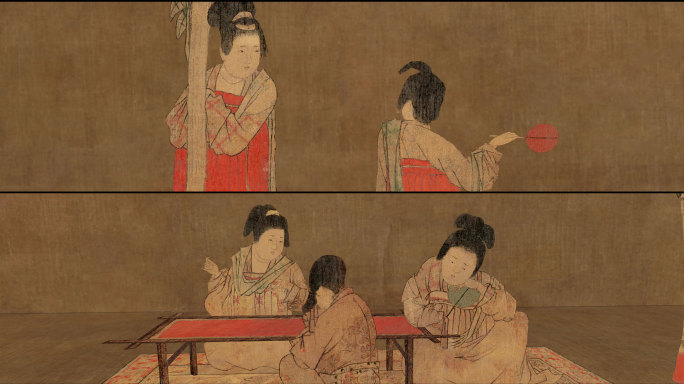 挥扇仕女图-8K 视频