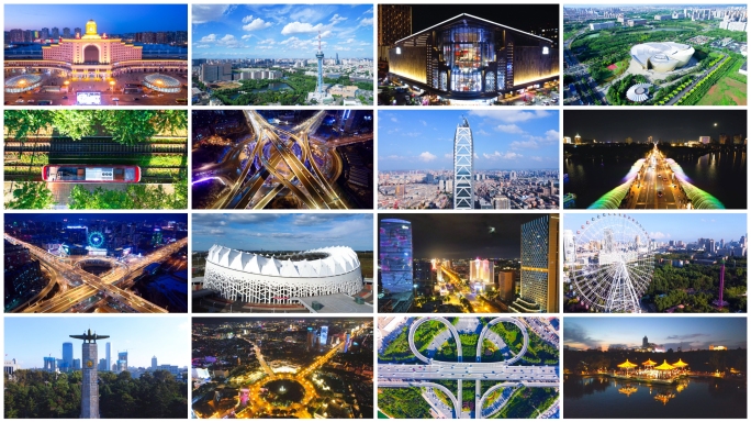 长春旅游宣传片夏天净月潭地标航拍吉林城市