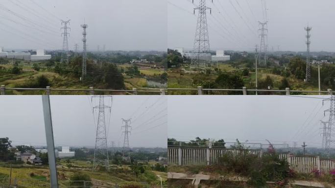 高铁窗外风景