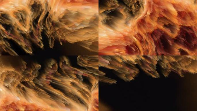 火焰纹理抽象背景熔岩流动视觉特效