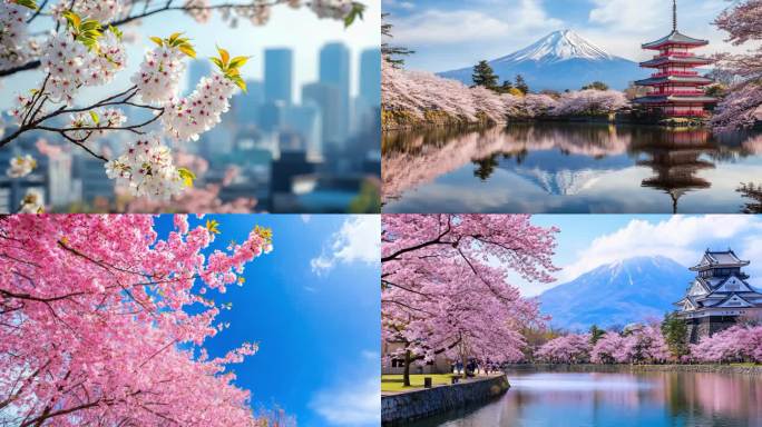 日本樱花精品素材
