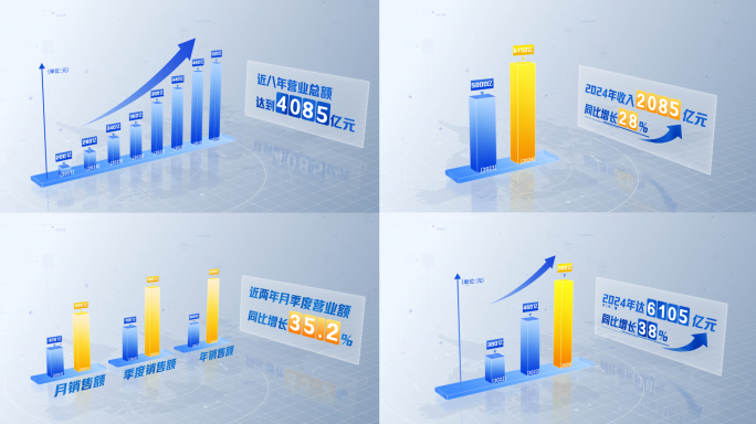 【原创】科技柱状图数据展示02