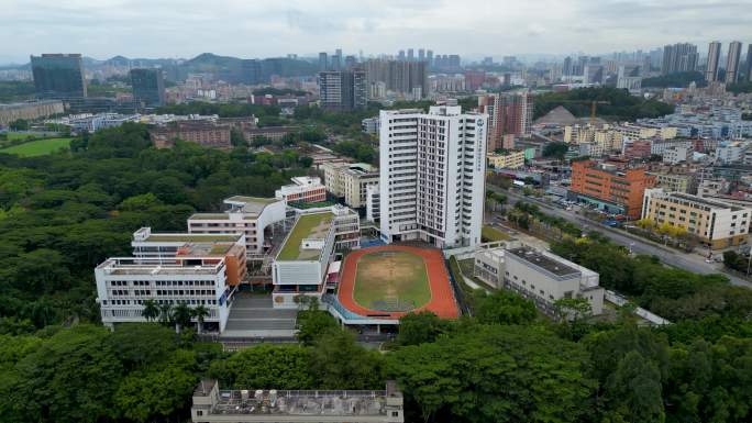 深圳市龙华职业技术学校航拍视频