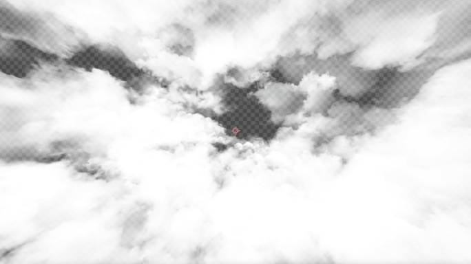 云层穿越穿梭飞行 穿云转场 透明通道素材