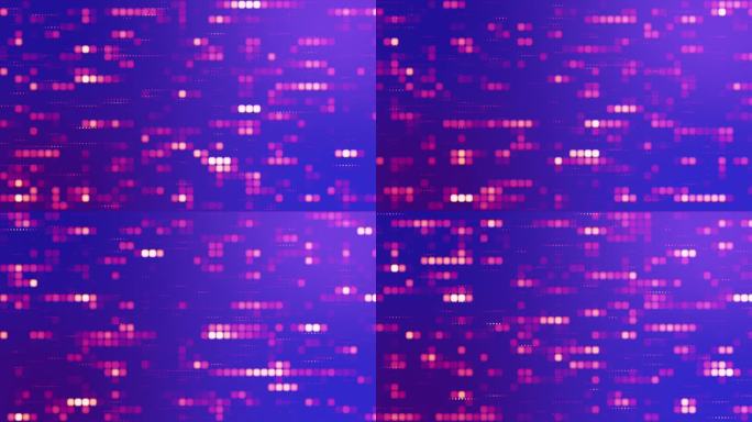 4K像素点阵科技数字背景动画视频素材