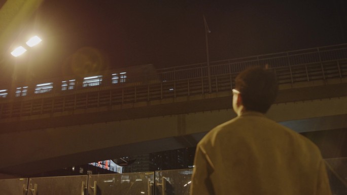 北京夜晚生活夜幕下的城市漫步