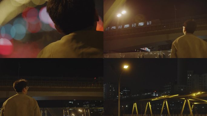 北京夜晚生活夜幕下的城市漫步