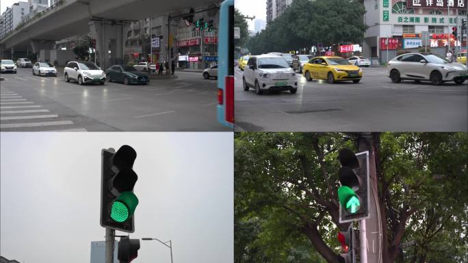 城市交通路口车流